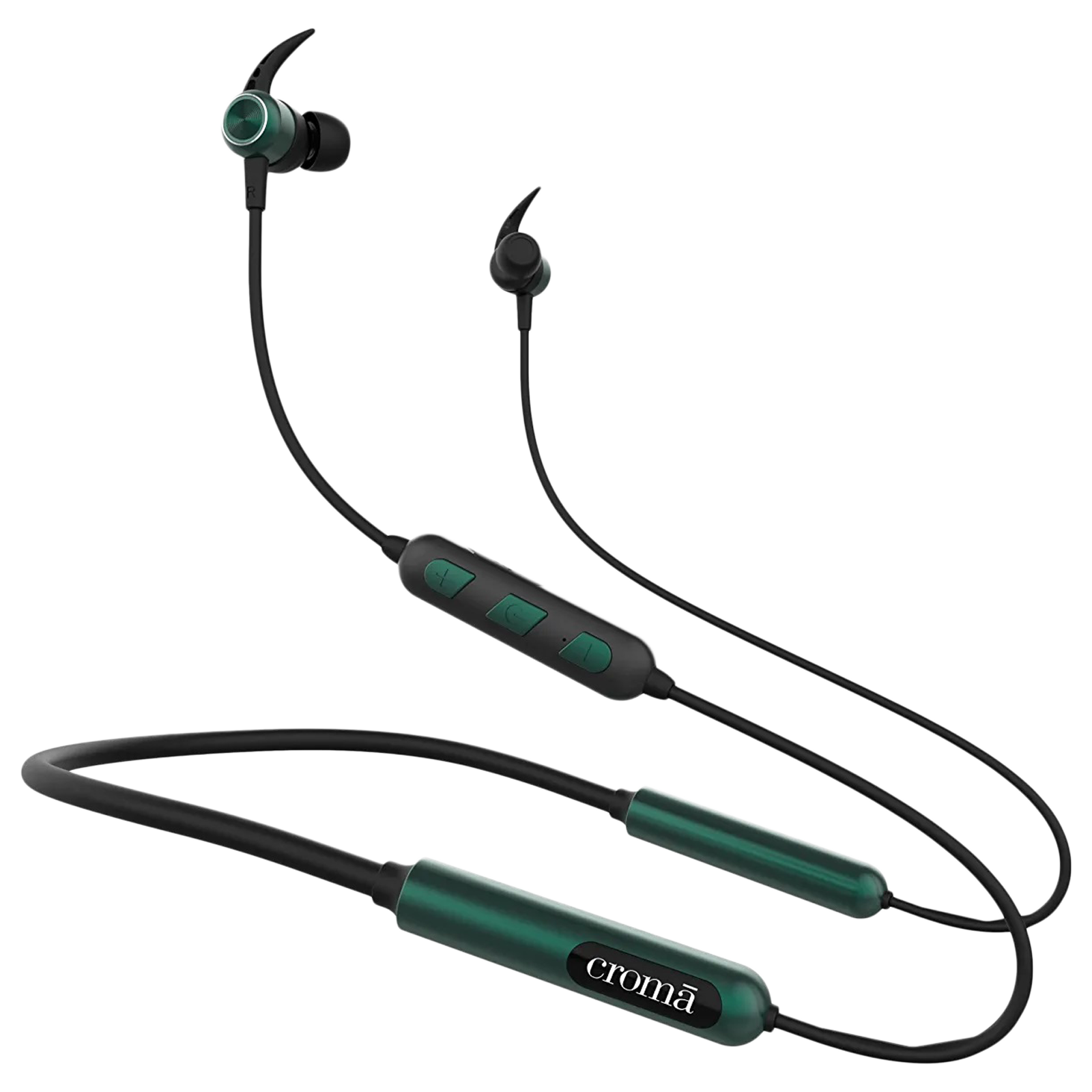 Buy Croma Neckband Type C Fast Charging Dual Connection 80H Playback Green Online Croma